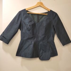 Comrags green zip back blouse